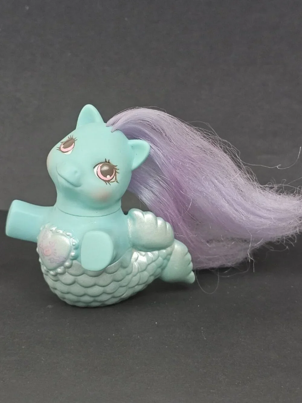 1991 My Little Pony G1 Hasbro Baby Blue Sea Princess Fancy Mermaid Vintage Flaws